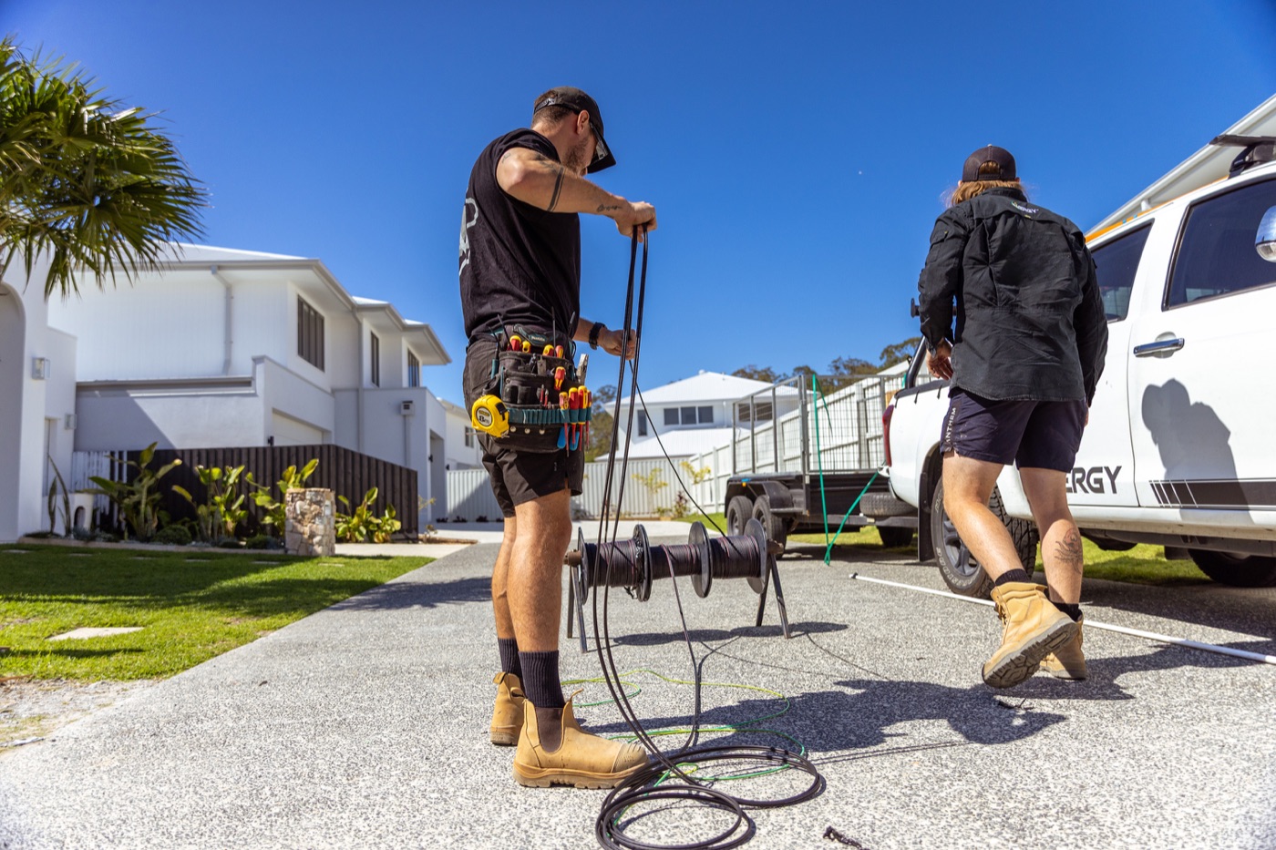 Cliqe on-site photography shoot for an Australian trade business