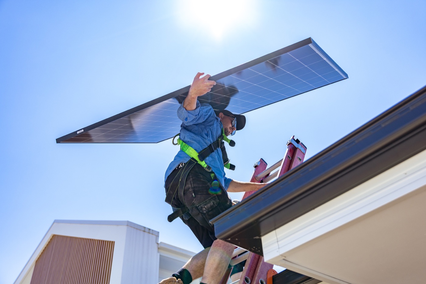 Project photography capturing real work for marketing content
